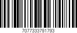 Código de barras (EAN, GTIN, SKU, ISBN): '7077333791793'