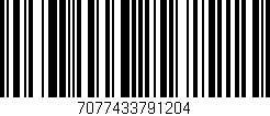 Código de barras (EAN, GTIN, SKU, ISBN): '7077433791204'