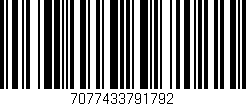Código de barras (EAN, GTIN, SKU, ISBN): '7077433791792'
