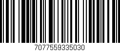 Código de barras (EAN, GTIN, SKU, ISBN): '7077559335030'