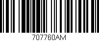 Código de barras (EAN, GTIN, SKU, ISBN): '707760AM'