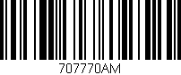 Código de barras (EAN, GTIN, SKU, ISBN): '707770AM'