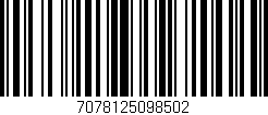 Código de barras (EAN, GTIN, SKU, ISBN): '7078125098502'