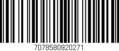 Código de barras (EAN, GTIN, SKU, ISBN): '7078580920271'