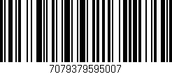 Código de barras (EAN, GTIN, SKU, ISBN): '7079379595007'