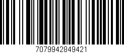Código de barras (EAN, GTIN, SKU, ISBN): '7079942849421'