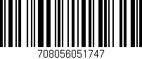 Código de barras (EAN, GTIN, SKU, ISBN): '708056051747'