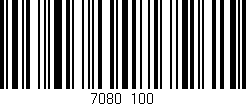 Código de barras (EAN, GTIN, SKU, ISBN): '7080/100'
