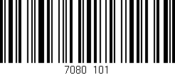 Código de barras (EAN, GTIN, SKU, ISBN): '7080/101'