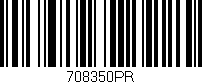 Código de barras (EAN, GTIN, SKU, ISBN): '708350PR'