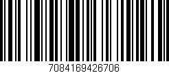 Código de barras (EAN, GTIN, SKU, ISBN): '7084169426706'