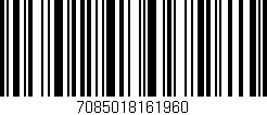 Código de barras (EAN, GTIN, SKU, ISBN): '7085018161960'