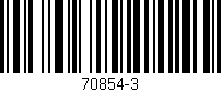 Código de barras (EAN, GTIN, SKU, ISBN): '70854-3'