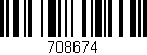 Código de barras (EAN, GTIN, SKU, ISBN): '708674'
