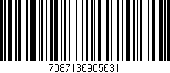 Código de barras (EAN, GTIN, SKU, ISBN): '7087136905631'