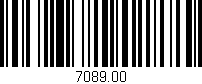 Código de barras (EAN, GTIN, SKU, ISBN): '7089.00'