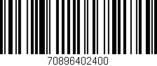 Código de barras (EAN, GTIN, SKU, ISBN): '70896402400'