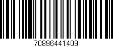 Código de barras (EAN, GTIN, SKU, ISBN): '70896441409'