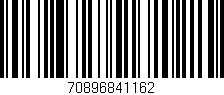 Código de barras (EAN, GTIN, SKU, ISBN): '70896841162'