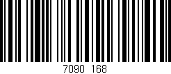 Código de barras (EAN, GTIN, SKU, ISBN): '7090/168'