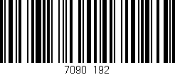 Código de barras (EAN, GTIN, SKU, ISBN): '7090/192'
