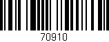 Código de barras (EAN, GTIN, SKU, ISBN): '70910'