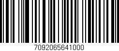 Código de barras (EAN, GTIN, SKU, ISBN): '7092065641000'