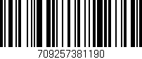 Código de barras (EAN, GTIN, SKU, ISBN): '709257381190'