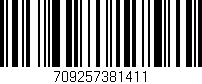 Código de barras (EAN, GTIN, SKU, ISBN): '709257381411'