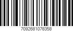 Código de barras (EAN, GTIN, SKU, ISBN): '7092681078358'