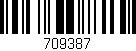 Código de barras (EAN, GTIN, SKU, ISBN): '709387'