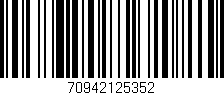 Código de barras (EAN, GTIN, SKU, ISBN): '70942125352'