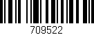 Código de barras (EAN, GTIN, SKU, ISBN): '709522'