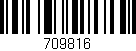 Código de barras (EAN, GTIN, SKU, ISBN): '709816'