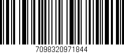 Código de barras (EAN, GTIN, SKU, ISBN): '7098320971844'