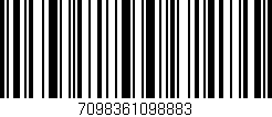 Código de barras (EAN, GTIN, SKU, ISBN): '7098361098883'