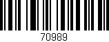 Código de barras (EAN, GTIN, SKU, ISBN): '70989'