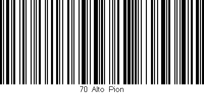Código de barras (EAN, GTIN, SKU, ISBN): '70_Alto_Pion'