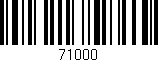 Código de barras (EAN, GTIN, SKU, ISBN): '71000'