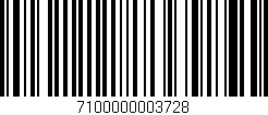 Código de barras (EAN, GTIN, SKU, ISBN): '7100000003728'