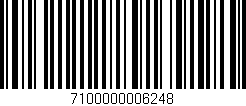 Código de barras (EAN, GTIN, SKU, ISBN): '7100000006248'