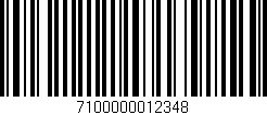 Código de barras (EAN, GTIN, SKU, ISBN): '7100000012348'