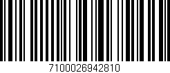 Código de barras (EAN, GTIN, SKU, ISBN): '7100026942810'