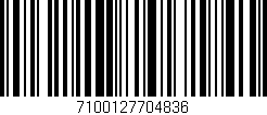 Código de barras (EAN, GTIN, SKU, ISBN): '7100127704836'