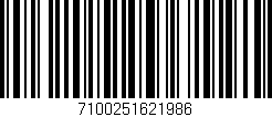 Código de barras (EAN, GTIN, SKU, ISBN): '7100251621986'