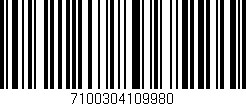 Código de barras (EAN, GTIN, SKU, ISBN): '7100304109980'