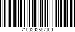 Código de barras (EAN, GTIN, SKU, ISBN): '7100333597000'