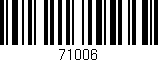 Código de barras (EAN, GTIN, SKU, ISBN): '71006'