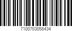 Código de barras (EAN, GTIN, SKU, ISBN): '7100703056434'