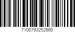 Código de barras (EAN, GTIN, SKU, ISBN): '7100793252860'